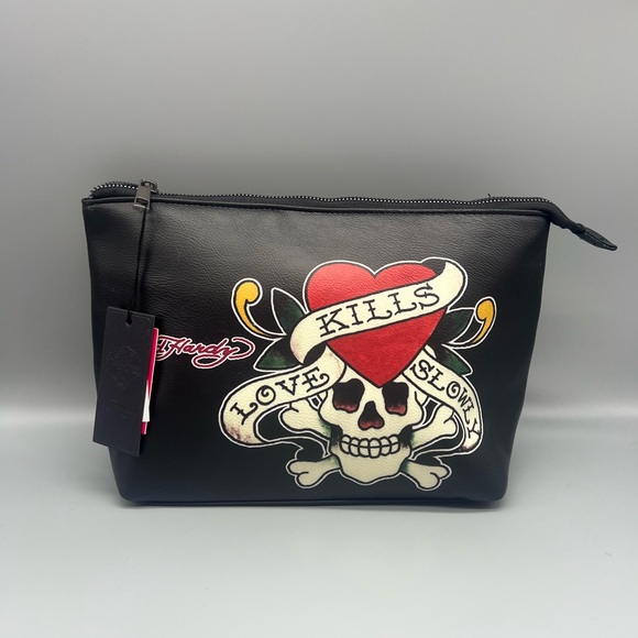 Ed hardy skull cosmetics bag - Picture 1 of 9